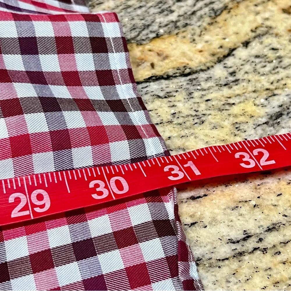 ROBERT GRAHAM Red Checked Gingham Shirt Men's Sz L‎ Fold Back Cuffs Long Sleeve - Picture 13 of 14